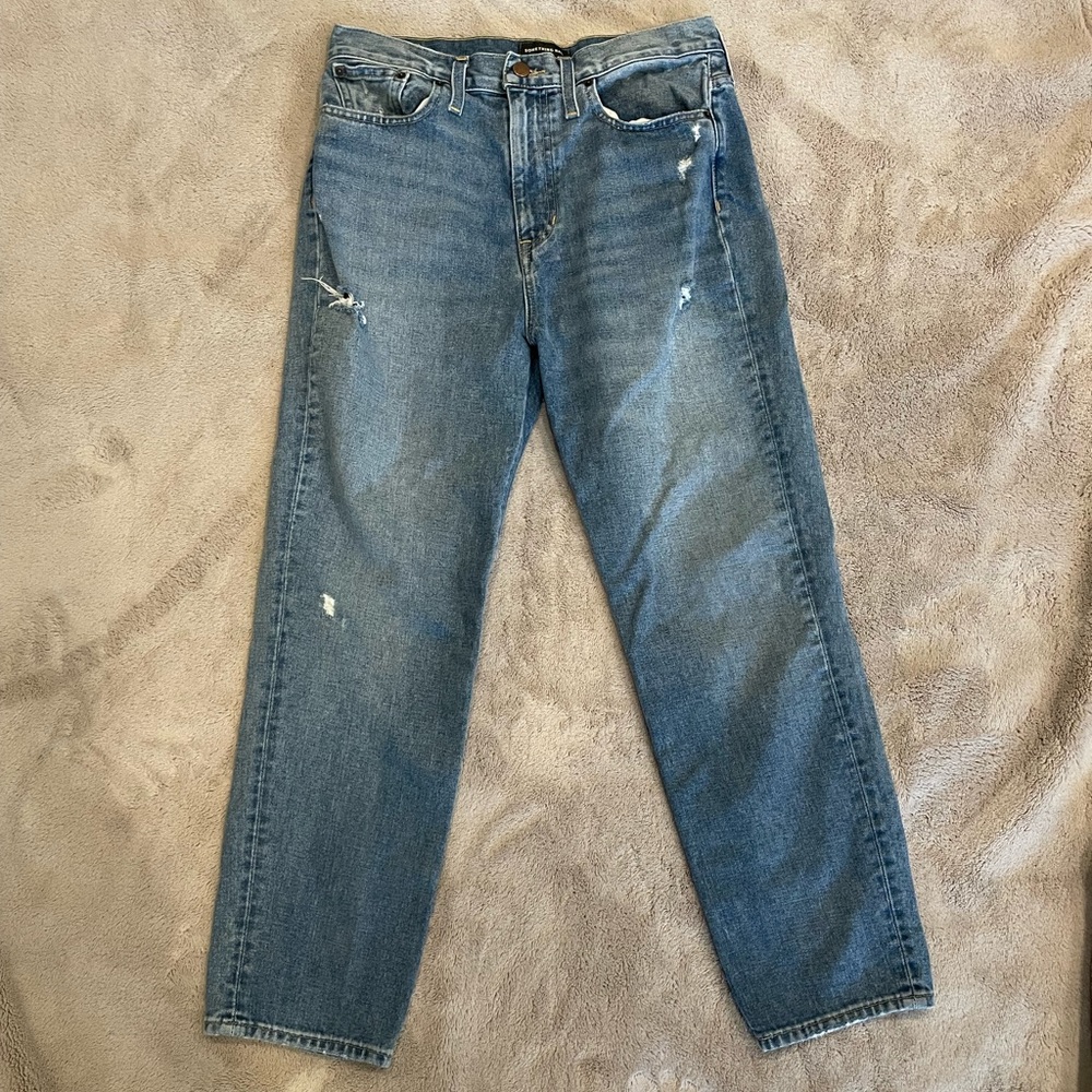 Medium Wash Straight Jeans